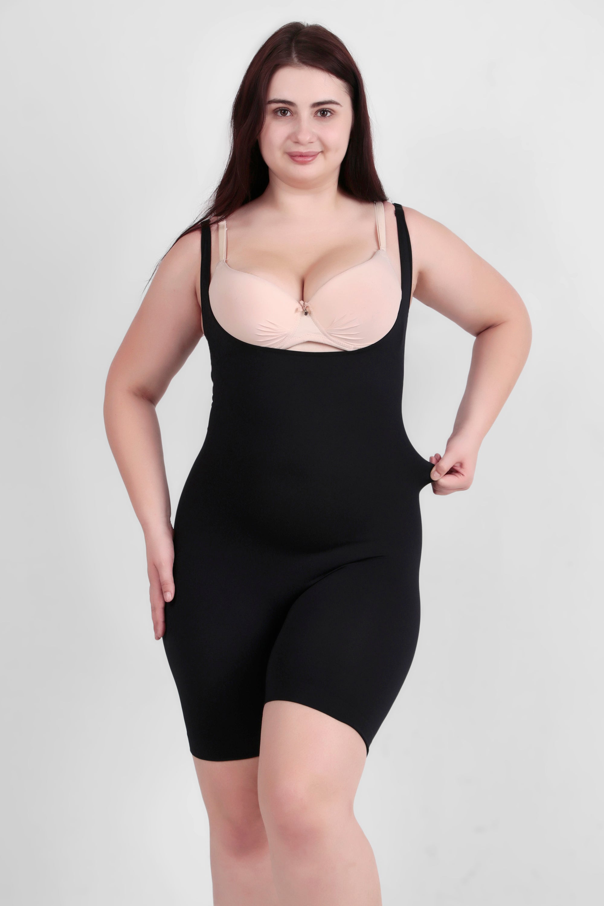 Emio Butt Lifting Open Bust Bodysuit